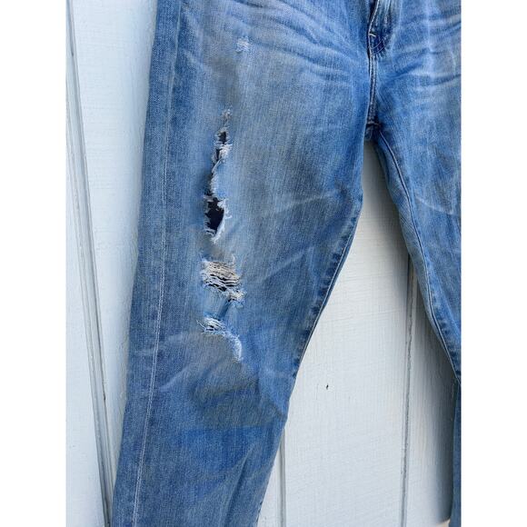 AG Denim The Ex Boyfriend Slouchy Slim Jeans, Distressed‎ & Ripped, Sz 27R - Picture 7 of 7